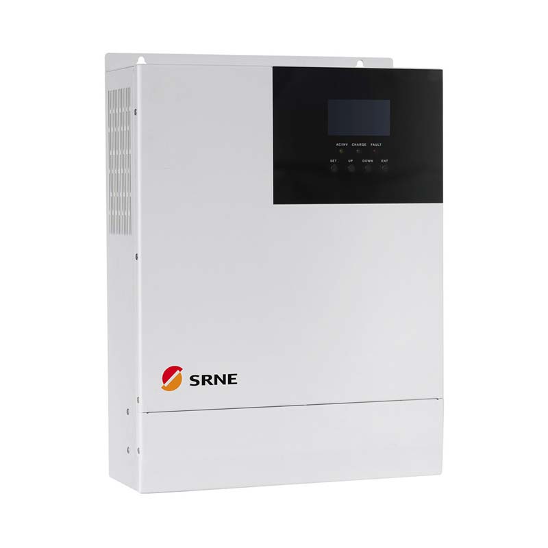 SRNE 5000W All-in-One MPPT Hybrid Solarladung Wechselrichter Horizontal 48V 220VAC Reine Sinuswelle 80A MAX PV 145V Off-Grid-Inverter
