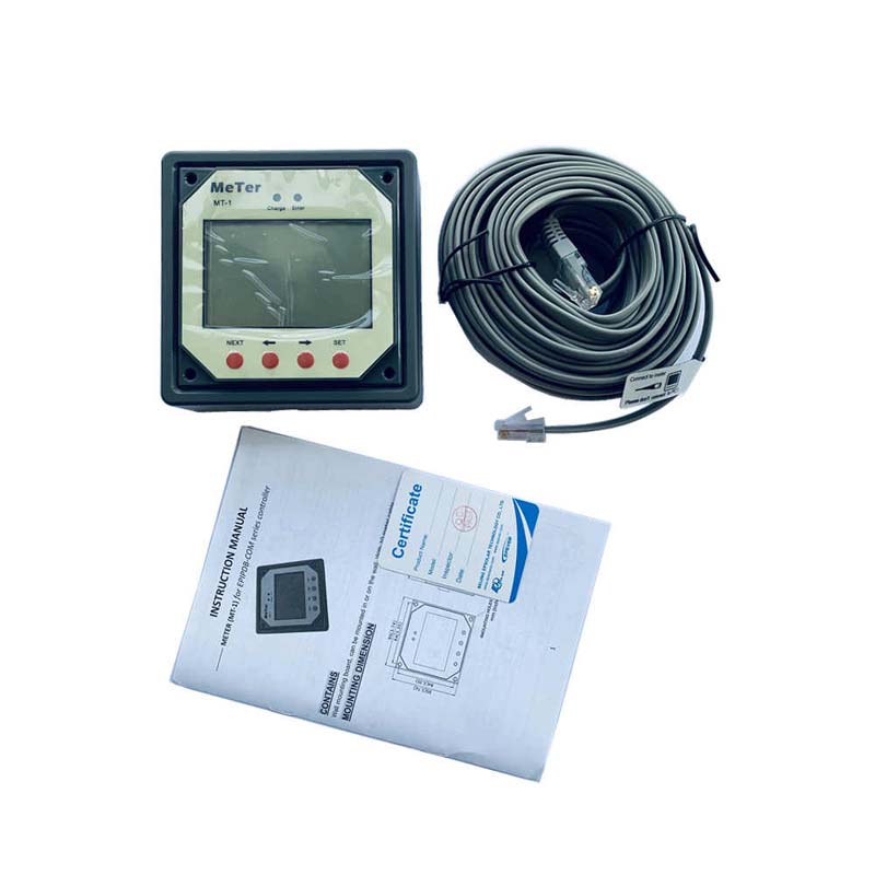 LCD-Remote-Messgerät für Dual-Batterie-Solar-Ladungsregler-Regler MT-1 mit 10m-Kabelriesterfernbedienung