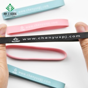 Quellhersteller Kundenspezifische gedruckte Gummibänder Werbung Gummibänder