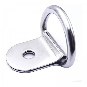 Kleine Stahl-D-Ring-Krawatte, D Ringe Anker-Peitschenring für Ladungen für Lastwagenladungsanhänger RV-Boote