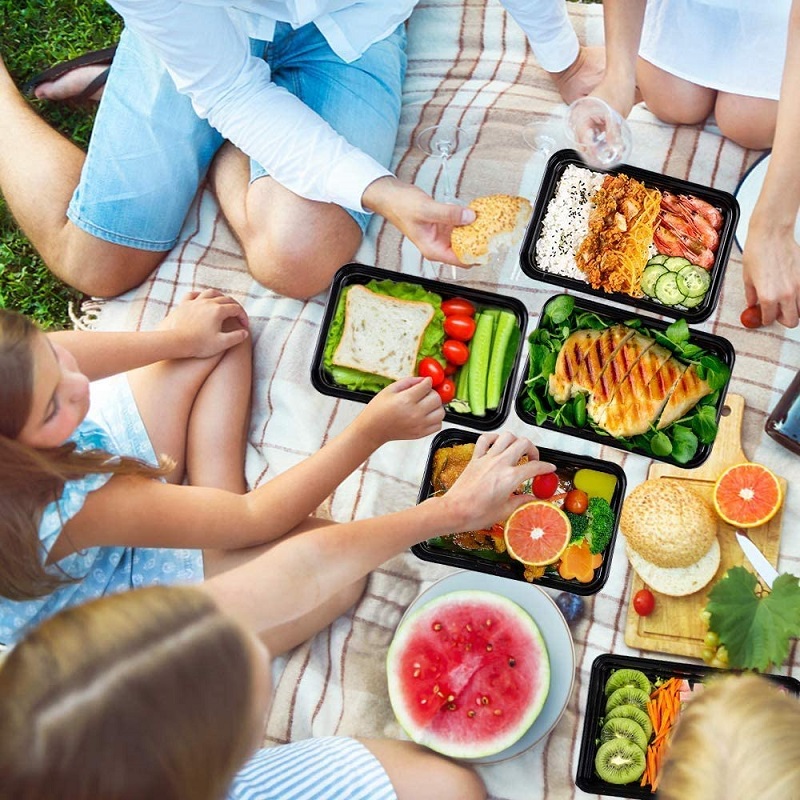 Nehmen Sie die Nahrungsmittelbehälter-Verpackungsbox Microwave Bento-Lunchbox weg