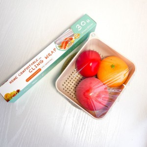 Biologisch abbaubare Maisstrukturbasierte Umweltfreundliche kompostierbare Wärmeschrumpf-Stretch-Non-PE-Kunststofffolie mit Papierkern-PLA