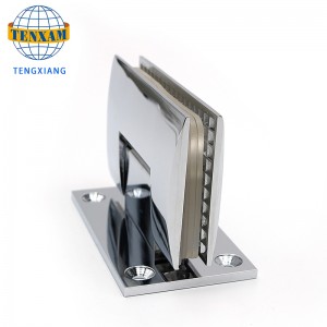 Badezimmer Clip Dusche Zimmer Edelstahl Schleifen Glas Tür Klammer 90 Grad Schweißen Glastür Fixing Clip Scharnier