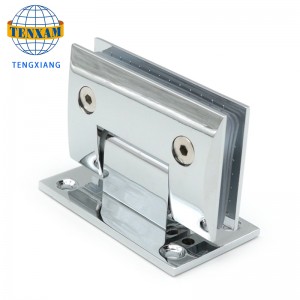 Schrägsäle Badezimmer Clip Dusche Zimmer Glas Scharnier Edelstahl Türklammer 90 Grad Dusche Scharnier