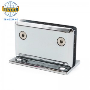 Badezimmer Clip Dusche Zimmer Hardware Zubehör Glastür Clip Scharnier Zinklegierung Glas Clip Dusche Zimmer Scharnier 180 Grad