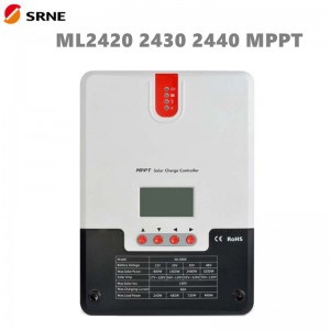 SRNE MPPT Solarladung Controller 20A 30A 40A 12V24V LCD MAX100V SOALR Panelregler für Off-Gitter-Blei-Säure-Gel-Li-Ion-Batterie
