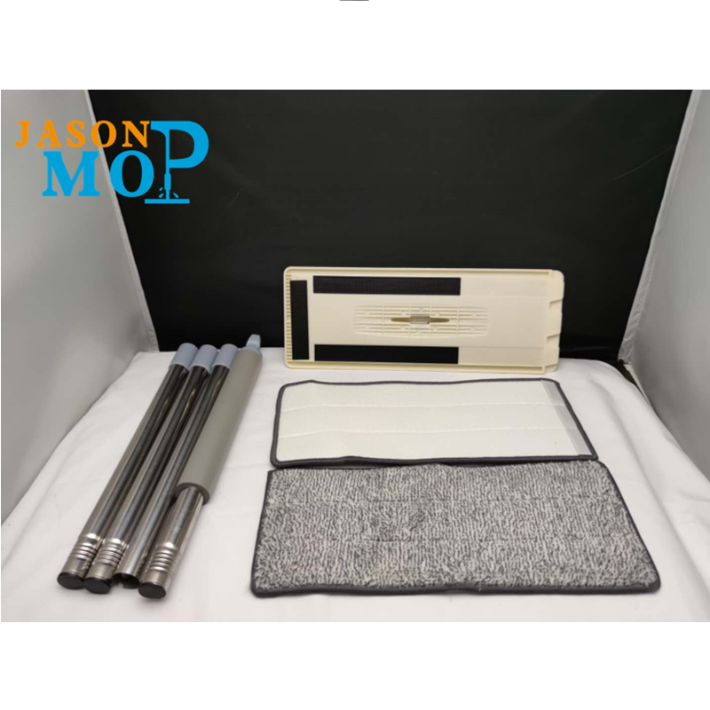 JASON NEW Superfine Faser Edelstahl Stange Self-Extrusion Flachmop mit magischen kleinen Eimer Größe