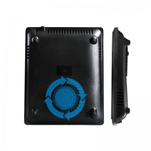 A13 Einzelbrenner-Induktion-Koch-Koch ultradünne Induktionskochfelder, 8-stufige Leistungs- und Temperatursteuerung mit schwarz polierter Glasscheibe