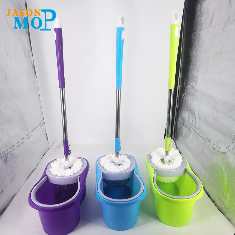Jason-Mikrofaser-Spin-Mopp 360 einfach rotierender Mopp-Eimer-Zauberbodenreinigung Spinnender Mopp und Eimer