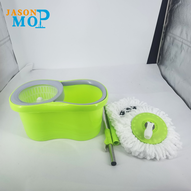 Jason-Mikrofaser-Spin-Mopp 360 einfach rotierender Mopp-Eimer-Zauberbodenreinigung Spinnender Mopp und Eimer