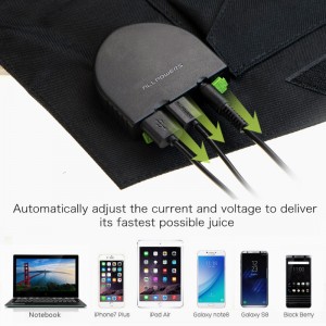 Falten der Sonnenkollektoren 18V 100W Tragbare draußen Solarladegerät für Camping