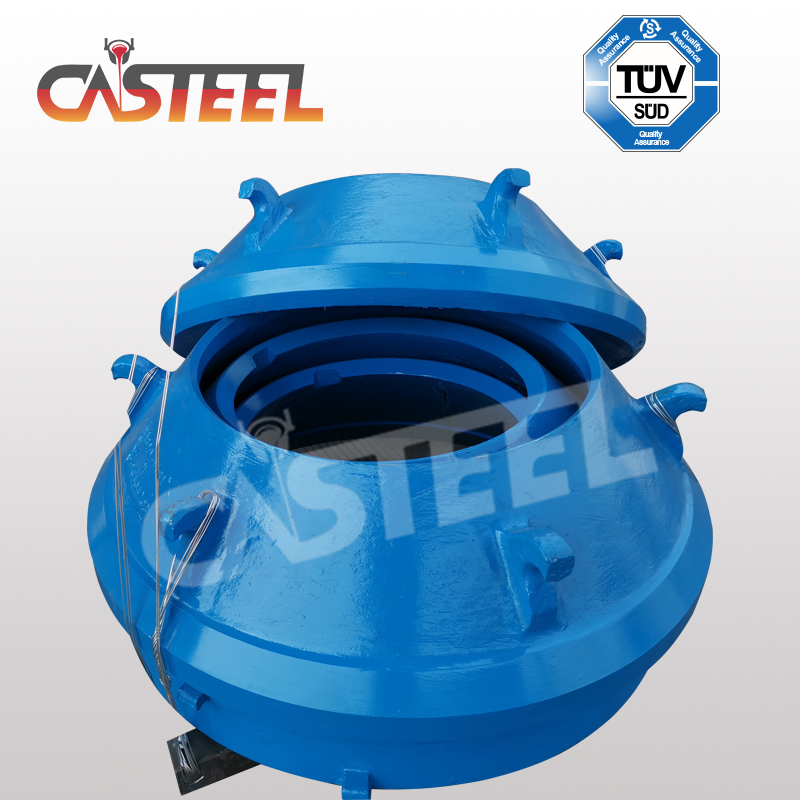 BERGEAUD SYMONS 4-1/4 Crusher-Teile, Schüssel-Liner-Mantel