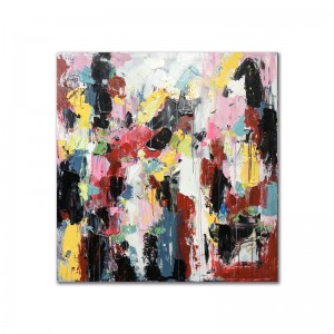 Fabrik Großhandel Bunte Costom Handgemalte Acrylmalerei Wanddekor abstrakte Kunstwerk Leinwandöl für Wohnzimmer