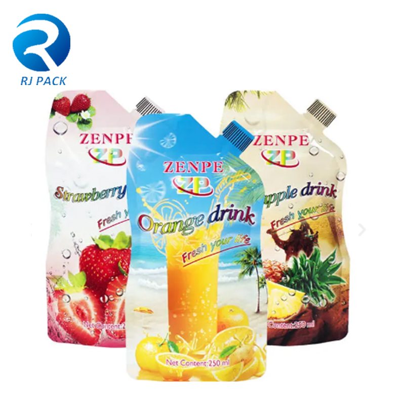 Spout Stehen Sie den Beutel für Saft-laminierte Verpackung auf