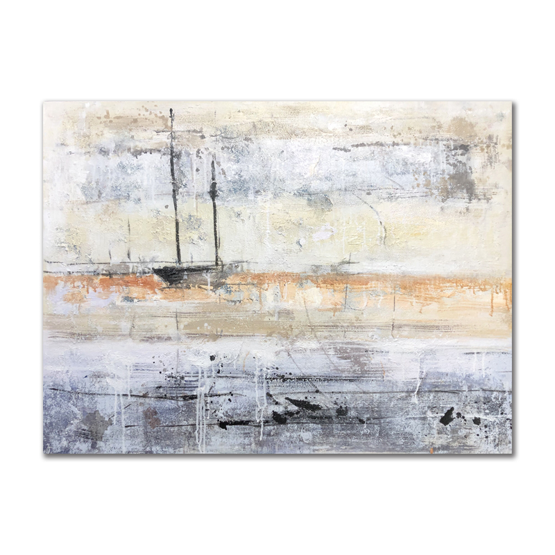 Benutzerdefinierte handgemalte Acryl Leinwand Landschaft Malerei Wanddekor Abstrakte Kunstwerk Leinwandöl Für Wohnzimmer