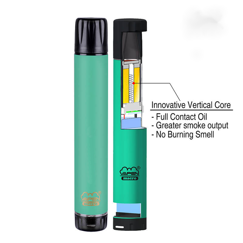 Authentic Vapden Makro 2000 Puffs Einweg-Vape-Stift mit vertikaler Spule plus XXL Xtra Extra Flex-Verdampfer vorgefüllte Balken E-Cigs-Verdampfer