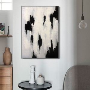 Handgemachte zeitgenössische Kunstwand, die abstrakte Ölgemälde auf Leinwand für Heimbüro-Dekoration