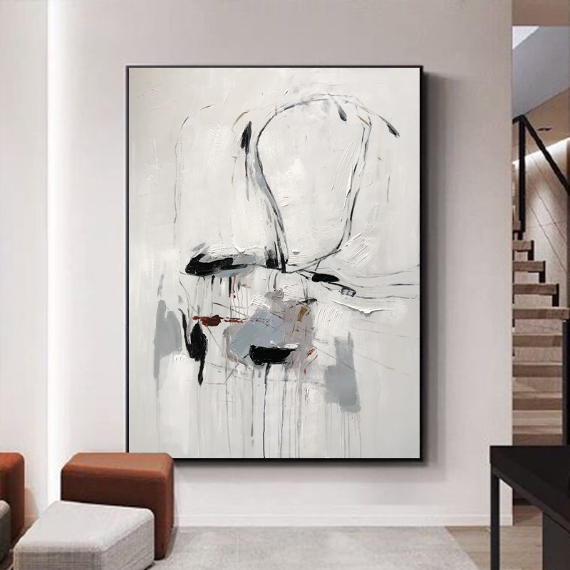 100% handgemachtes Ölgemälde Einfache abstrakte zeitgenössische handgemalte Wohnzimmer Dekorative Kunstarbeit