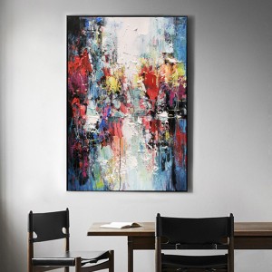 Handgemachte einfache abstrakte handgemalte Eingang Ölgemälde Home Dekorative Kunstarbeit auf Leinwand