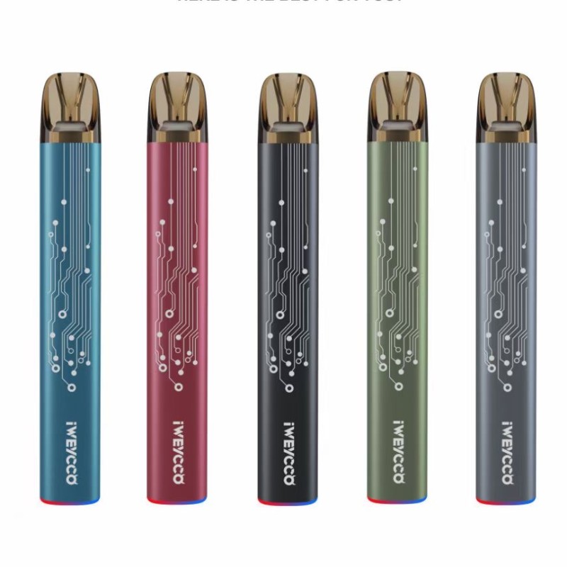 USA Freies Schiff 100% Original Iweycco Ghost E Zigaretten Gerät Kit Vape Batterie 20mg Patrone RGB Licht