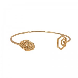 Begonia Blume offenes Armband