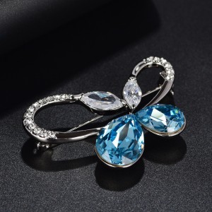 Koreanische Edition Persönlichkeit Kristallbrosche