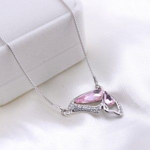 Schmetterlingsförmige österreichische Kristallkette