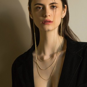 Web Celebrity Hot-Stil-Halsketten-Ohrringe mit einem Stil