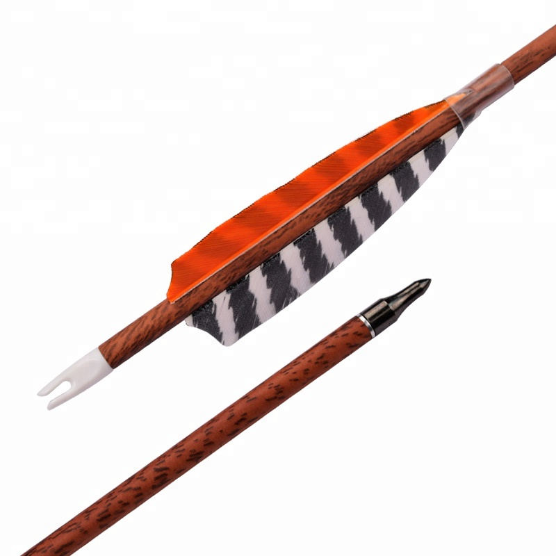 Elong Outdoor 120077 ID6.2mm SP400 Rotholzkohlenstoffpfeil mit Federbogenschießenschießen