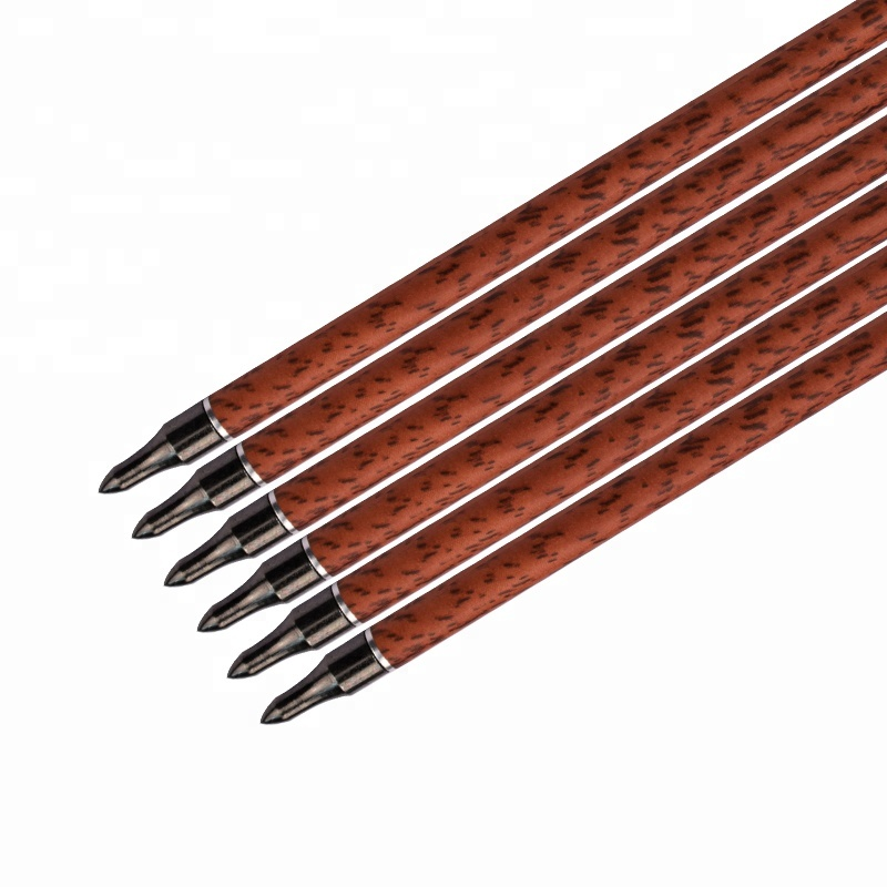 Elong Outdoor 120077 ID6.2mm SP400 Rotholzkohlenstoffpfeil mit Federbogenschießenschießen