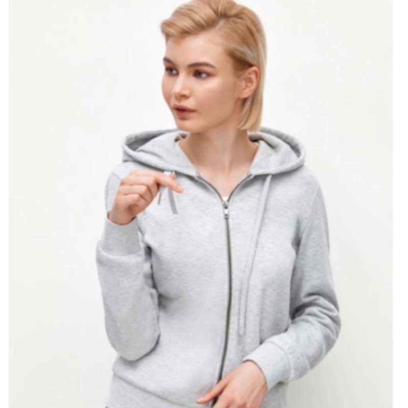 Hoodie-Jacke mit Reißverschluss