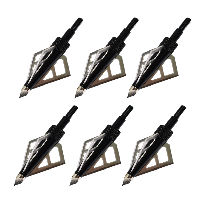 Nika Bogenschießen 15B028 3 Blade 100 Getreide-Breitwälder für Bogenschießen Armbrustbolzen Pfeile Schraube Tipps Jagd