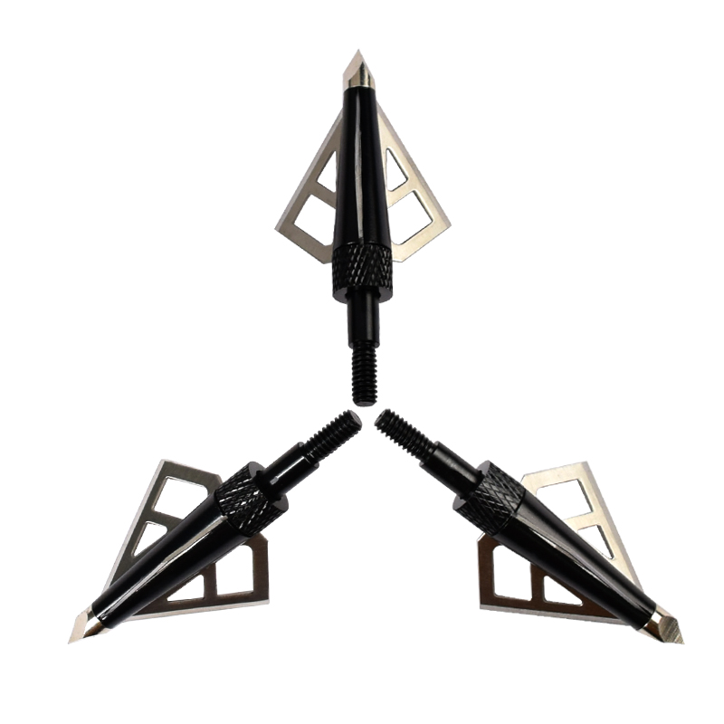 Nika Bogenschießen 15B028 3 Blade 100 Getreide-Breitwälder für Bogenschießen Armbrustbolzen Pfeile Schraube Tipps Jagd