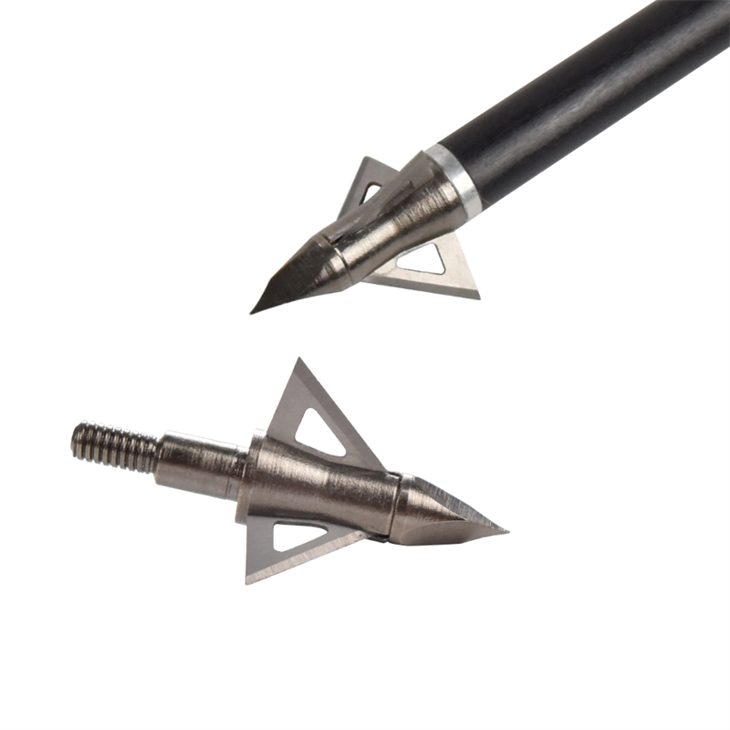 Nika Bogenschießen 15B029 3 Feste Klingen 100 Kornjagden Broadheads Bogenschießen Armbrustbolzen Jagd