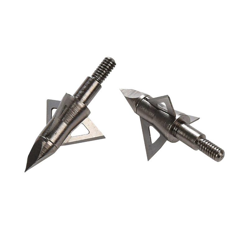 Nika Bogenschießen 15B029 3 Feste Klingen 100 Kornjagden Broadheads Bogenschießen Armbrustbolzen Jagd