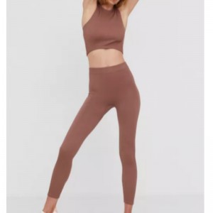 Sleeveless Elastic Strick Jersey Sportanzug