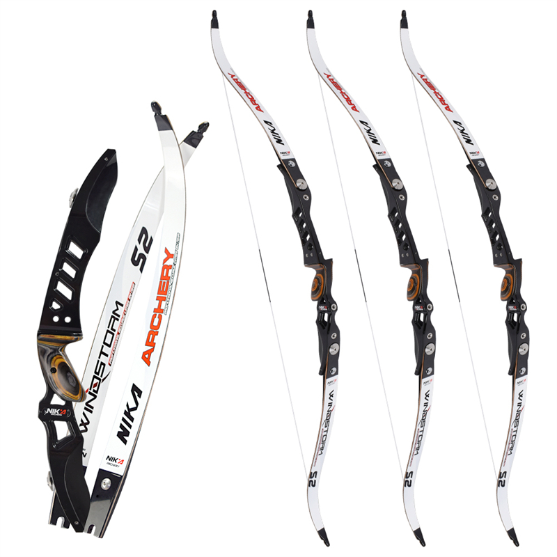 Nika Archery 210018 64inch Rh ilf Recurve Bow Busur Recurve für Outdoor Sport Target Shooting Training