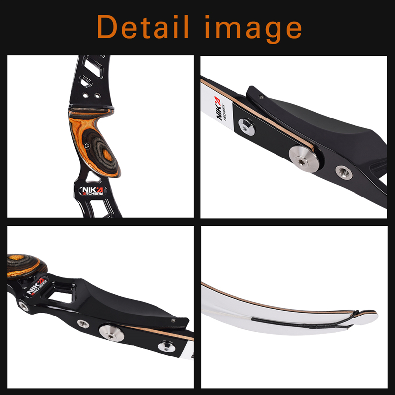 Nika Archery 210018 64inch Rh ilf Recurve Bow Busur Recurve für Outdoor Sport Target Shooting Training