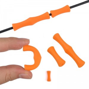 Elong Outdoor 42ft09 Finger Guard Bow String Gummi Guard Bogenschießenschießen mit Fingerschutz