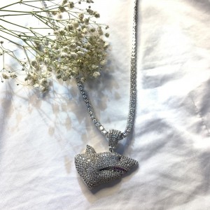 Heißer Verkauf Mode Luxus Schmuck Diamant Shark Hip Hop Halskette