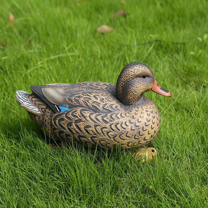 Lebenswertiger Kunststoff Mallard Duck Locker Henne für Jagdschießen Angeln Home Gartendekoration