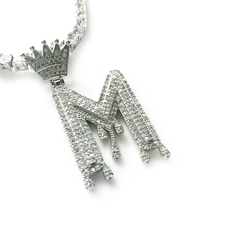 Anhängerneu entworfene Buchstaben mit Zirkon Anhänger Schmuck Modeschmuck