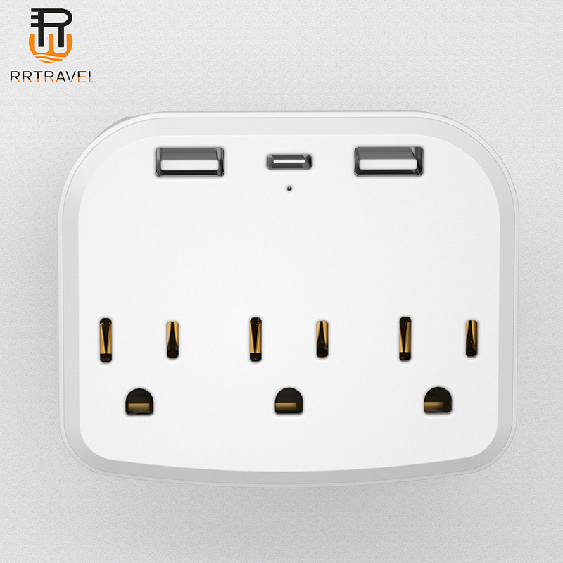 Neue American Standard Extension New American Standard Wall Outlet American Standard Conversion Stecker Ein bis drei amerikanische Standardwandstecker American Standard Extension Sockel