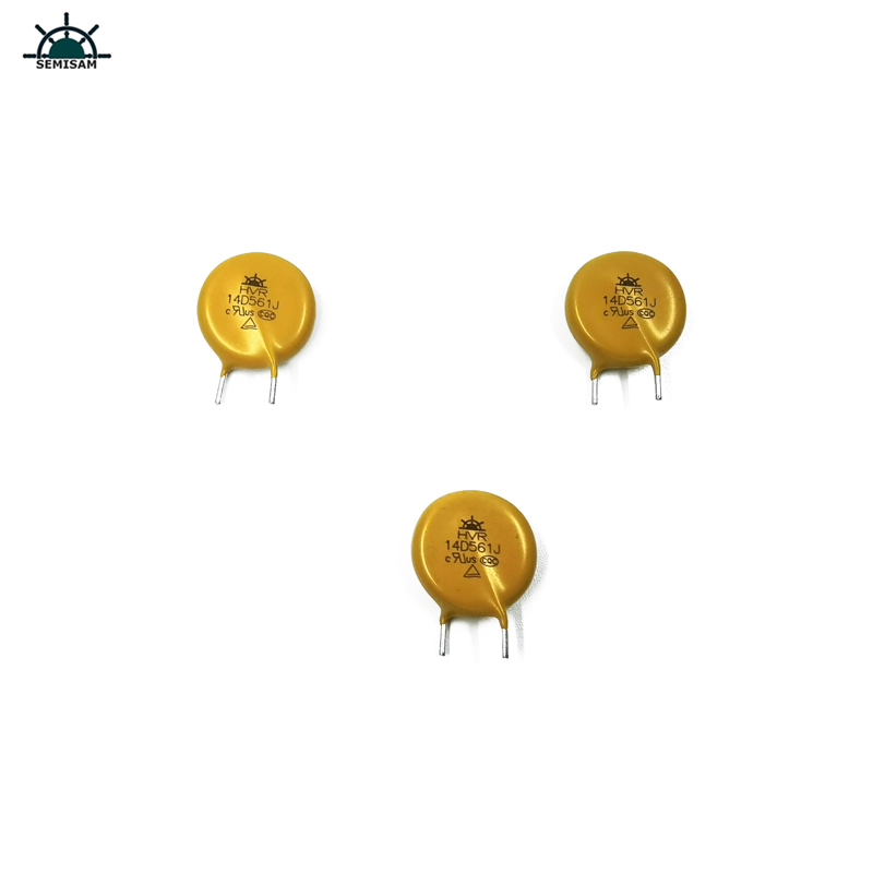 ODM, OEM, China Guter Preis High Surge Überspannung 14mm HVR14D561J MOV Zinkoxid-Varistor für Stromversorgung