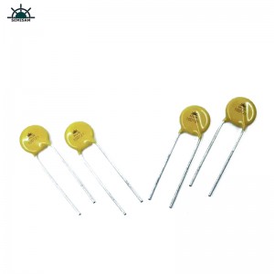 China Widerstand Lieferant ODM Gelb Silizium 10D121 Durchmesser 10mm Metalloxidvaristor für LED-Licht