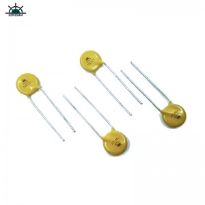 China Widerstand Lieferant ODM Gelb Silizium 10D121 Durchmesser 10mm Metalloxidvaristor für LED-Licht