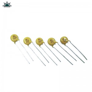 China ODM Electronics-Komponenten, Yellow Mov 7mm HVR07D511K Zinkoxid-Varistor für Haushaltsgeräte