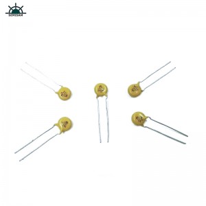 China ODM Electronics-Komponenten, Yellow Mov 7mm HVR07D511K Zinkoxid-Varistor für Haushaltsgeräte