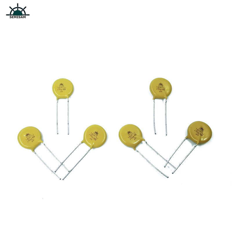 China Fabrik, gerade Form Leitung Hohe Überspannungsmörderwiderstand14mm 14D471 470V Varistor Zov MOV