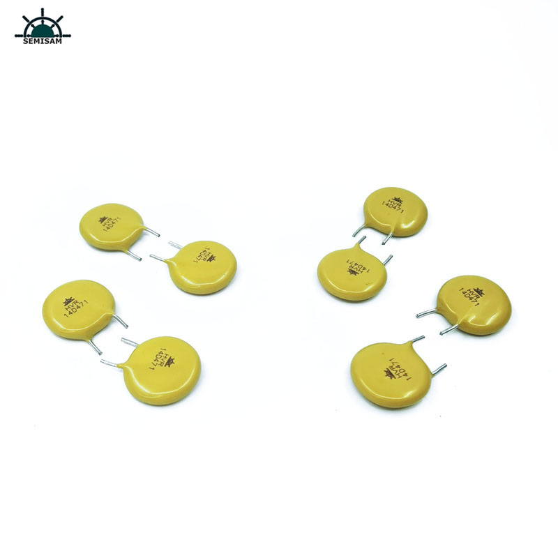 China Elektronikkomponenten, gelb MOV-Widerstand14mm 14D471 470V Zov Indigial Varistor MOV 5mm